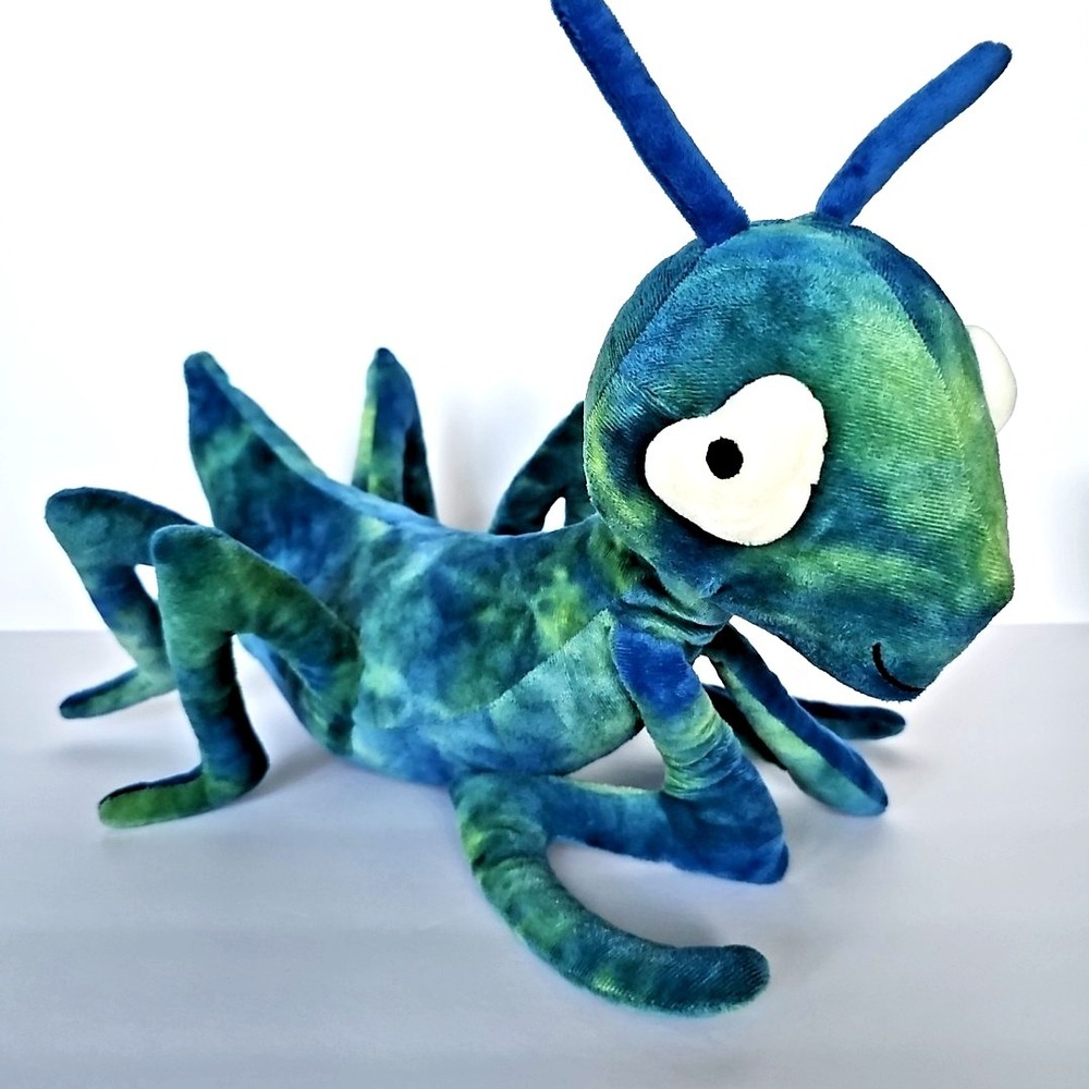 Plush Whimsical Praying Mantis 15" Plush Stuffed Animal Toy Green Blue 1880